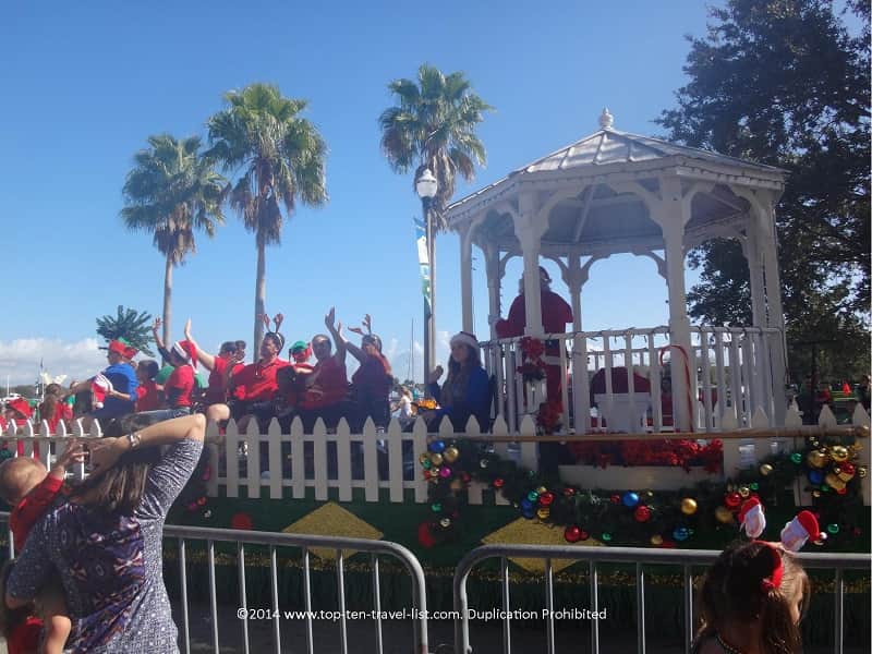 Santa Float at the St. Petersburg holiday parade