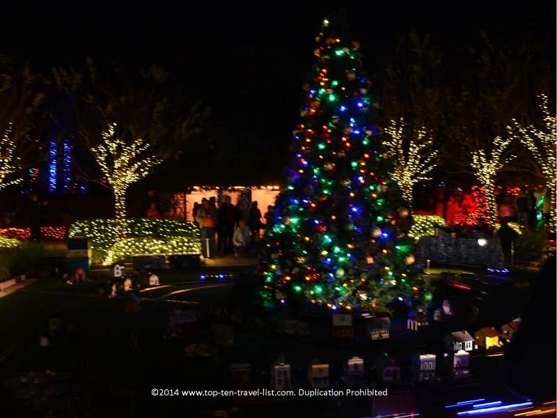 Christmas tree in the Wedding Garden at Florida Botanical Gardens in Largo