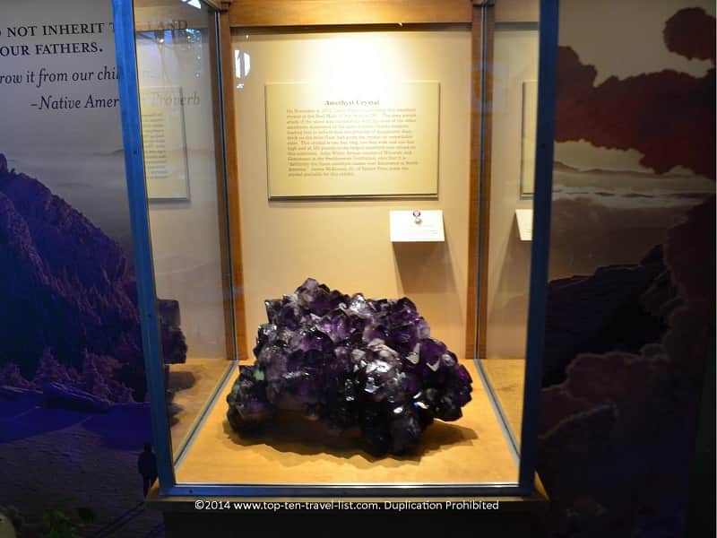 The largest amethyst found in North America 