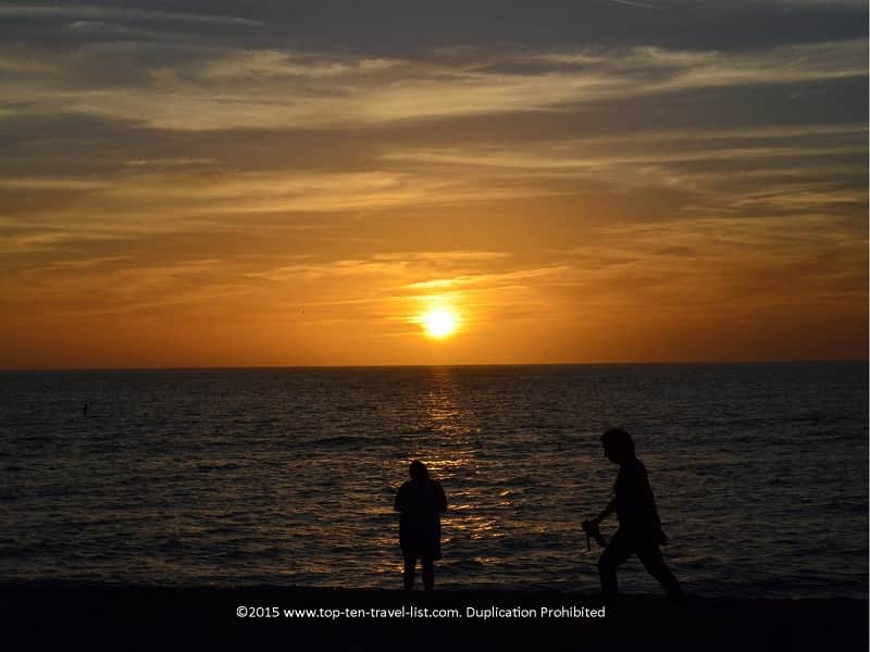 Sunset at Venice Beach in Florida 