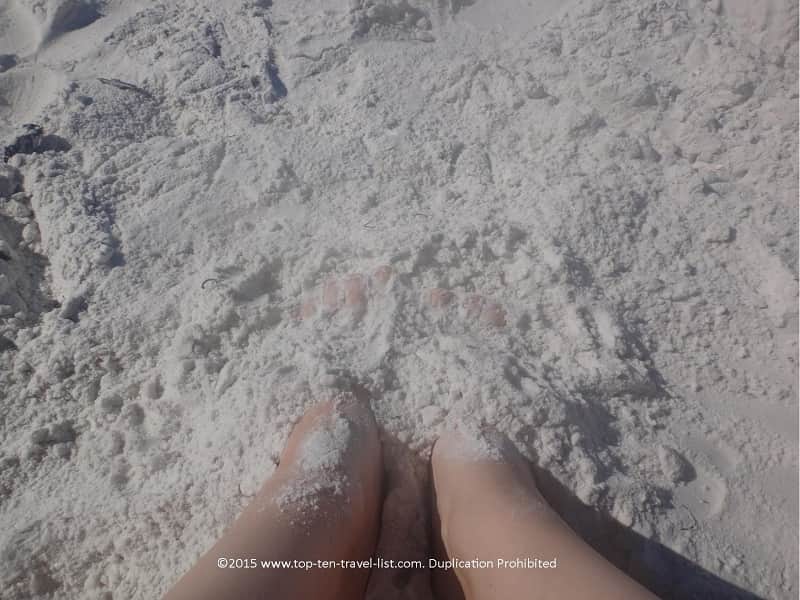 Smooth sand at Crescent Beach
