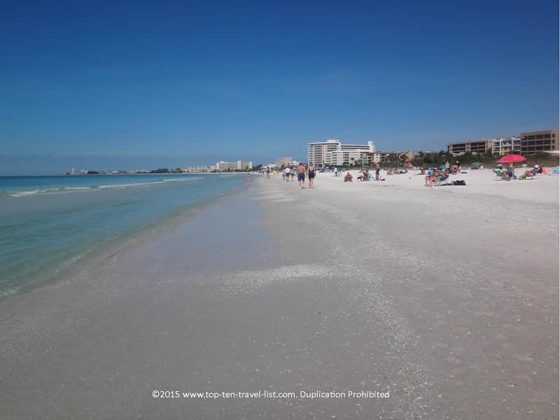 A beautiful January day at Crescent Beach in Sarasota