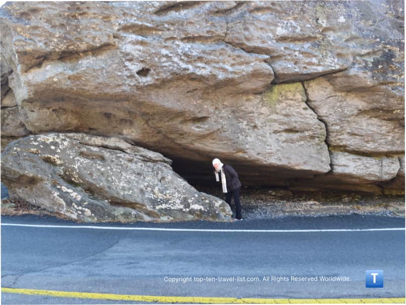 Rock formation at Grandfather Mountain