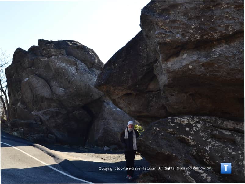 Sphinx rock at Grandfather Mountain 