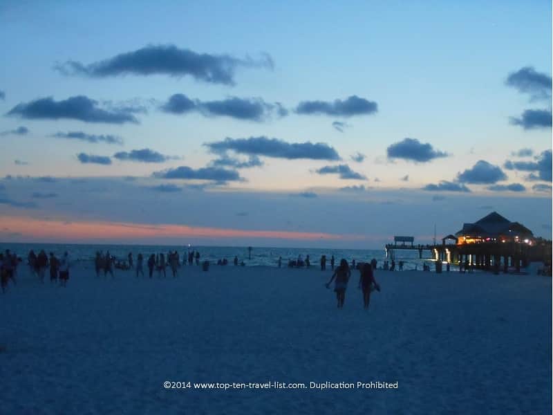 Beach crowds at Clearwater's Pier 60 Sunsets at the Pier Festival.