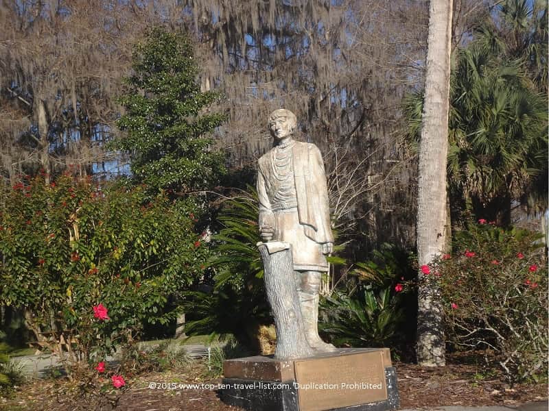 A statue of Chief Osceola at Silver Springs State Park 