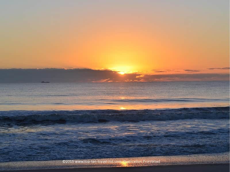 A beautiful sunrise in Amelia Island, Florida