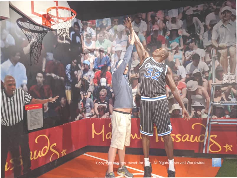 Orlando Magic wax figure at Madame Tussauds in Orlando