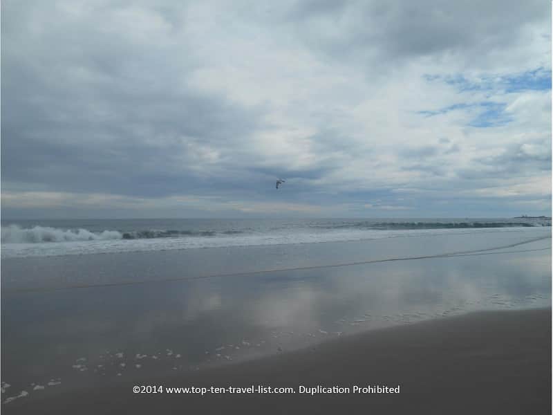 A beautiful, overcast spring day at Narragansett's Scarborough Town Beach.