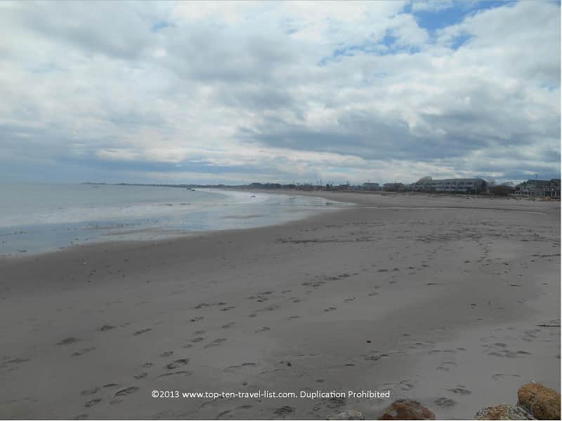 Beautiful wide & sandy Scarborough Town Beach in Narragansett.