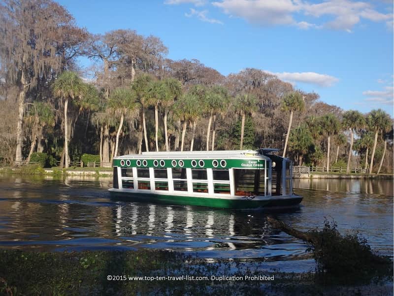 Glass bottom boat rides at Silver Springs State Park