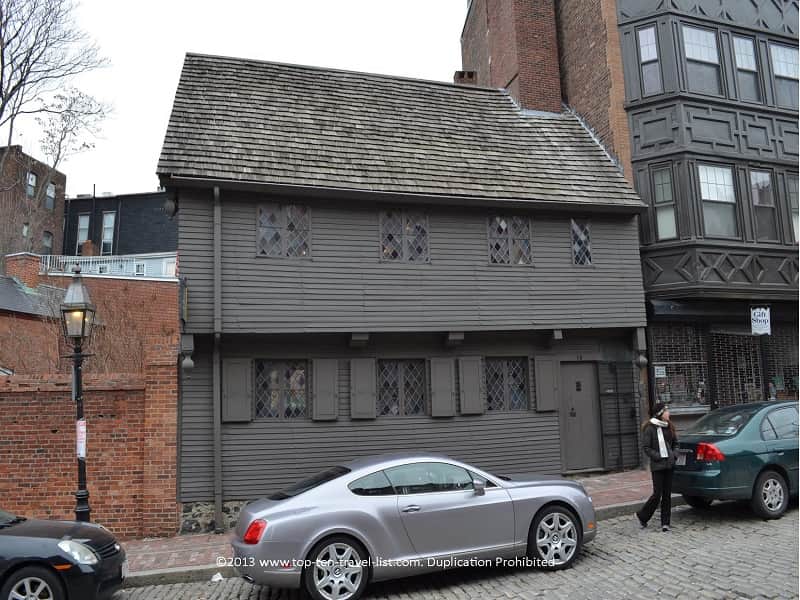 Paul Revere house in downtown Boston