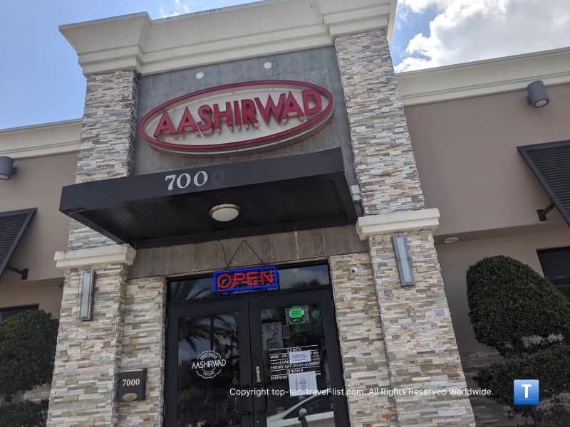 Aashirwad Indian restaurant in Orlando 