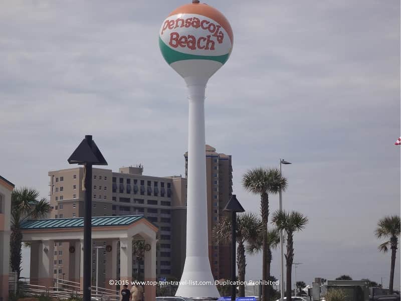 The iconic Pensacola Beach Ball Water Tower