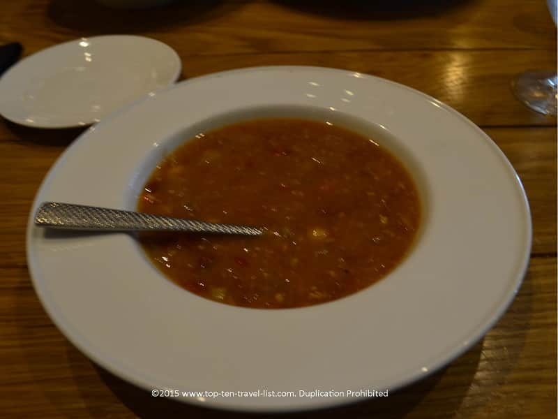 The Tuscan Bean soup at Vivo Italian Universal City Walk 