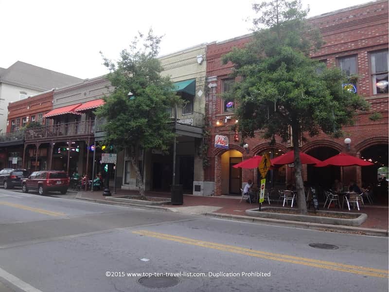Businesses in downtown Pensacola.