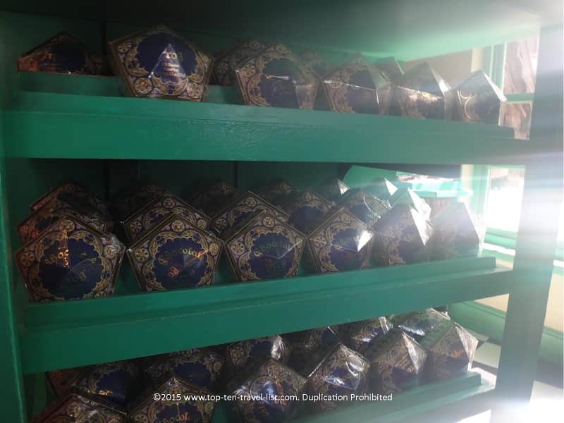 Chocolate frogs at Hogsmeade Universal Studios