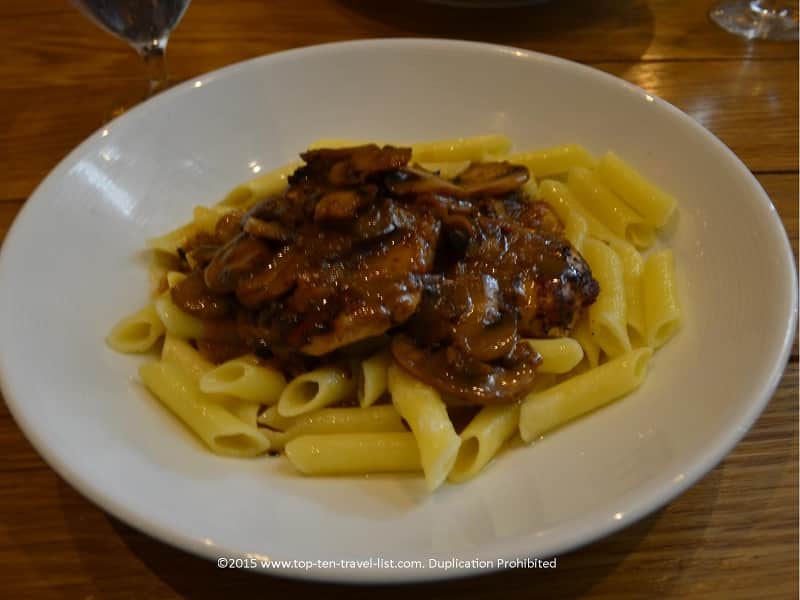 The Chicken Marsala at Vivo Italian at Universal City Walk