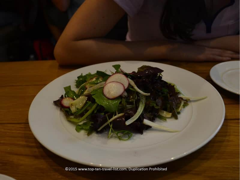 Fresh spring salad at Vivo Italian at Universal City Walk 