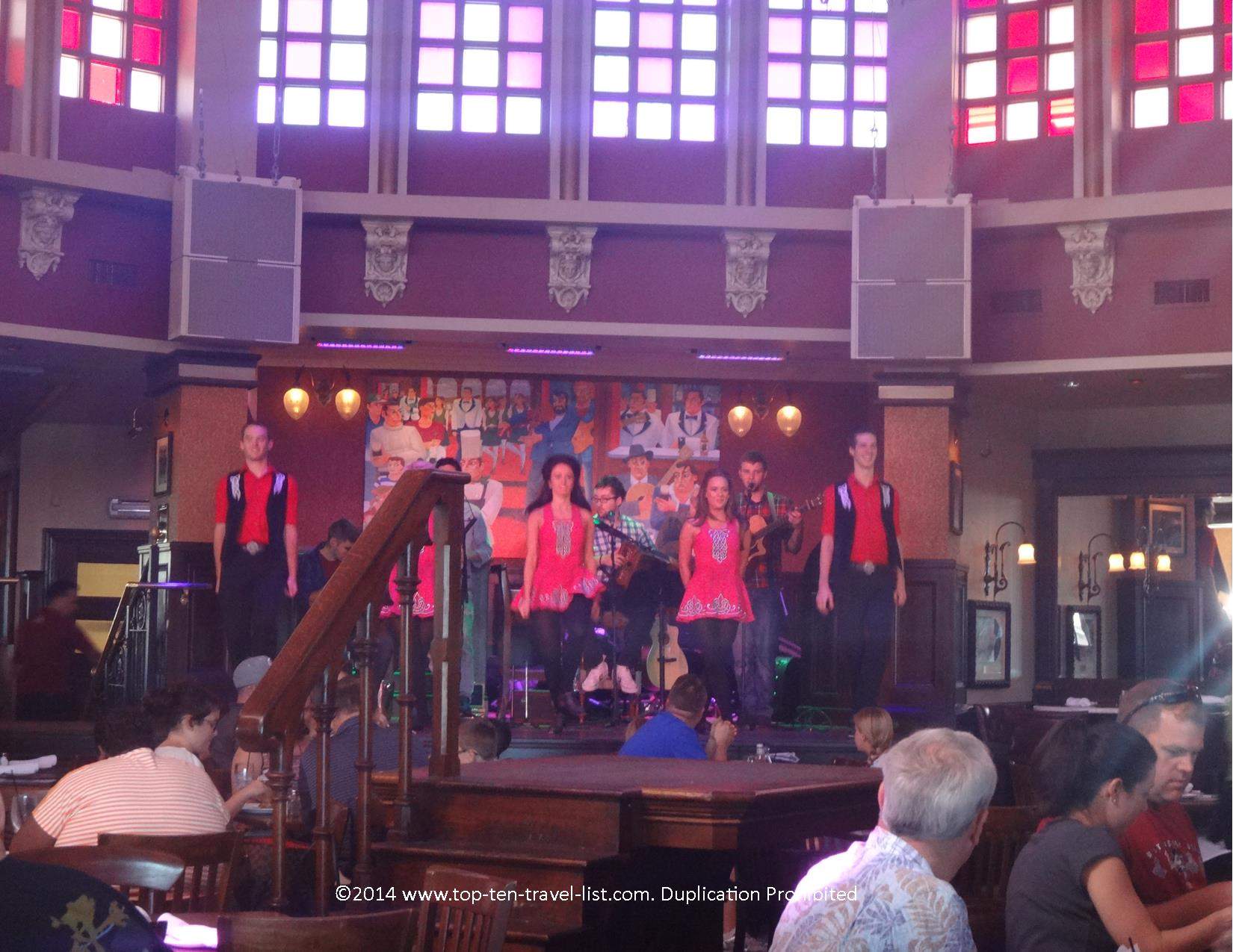 Step dancers at Ragland Road Irish Pub in Disney Springs