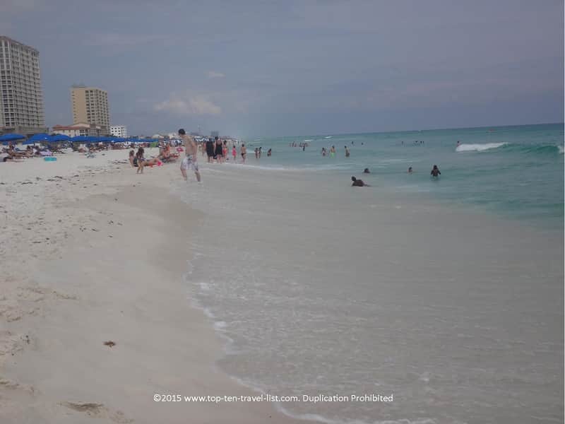 Nothing but beautiful clear water and soft white sand to be found at Pensacola Beach!