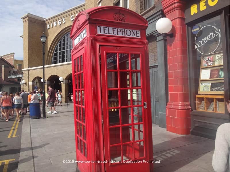 Telephone booth at Diagon Alley at Universal Studios