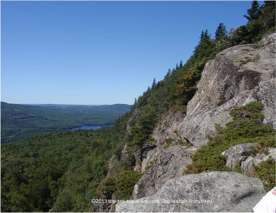 Gorgeous views along a trail at Camden Hills