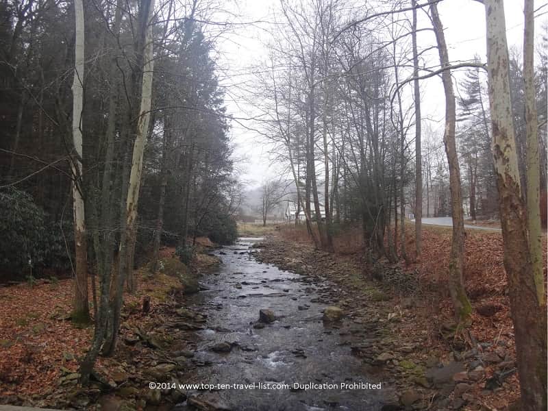 Gorgeous creek views near Boone, North Carolina 