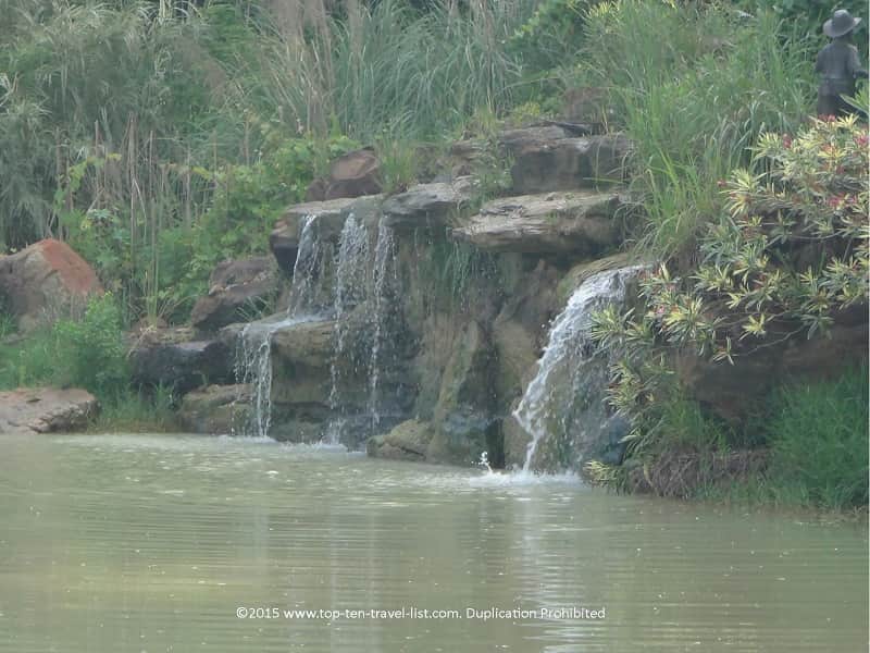 Waterfall at Beaumont Botanical Gardens 