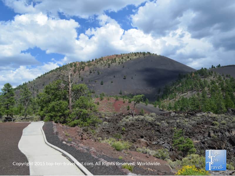 The Lava Flow Trail at Sunset Crater National Park near Flagstaff, Arizona