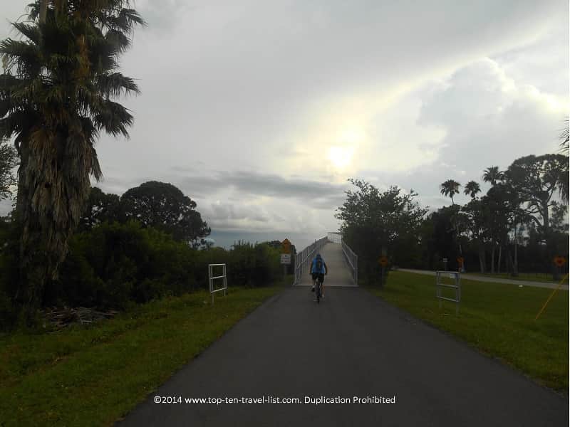 A view of the Pinellas Trail on a stormy spring afternoon. 