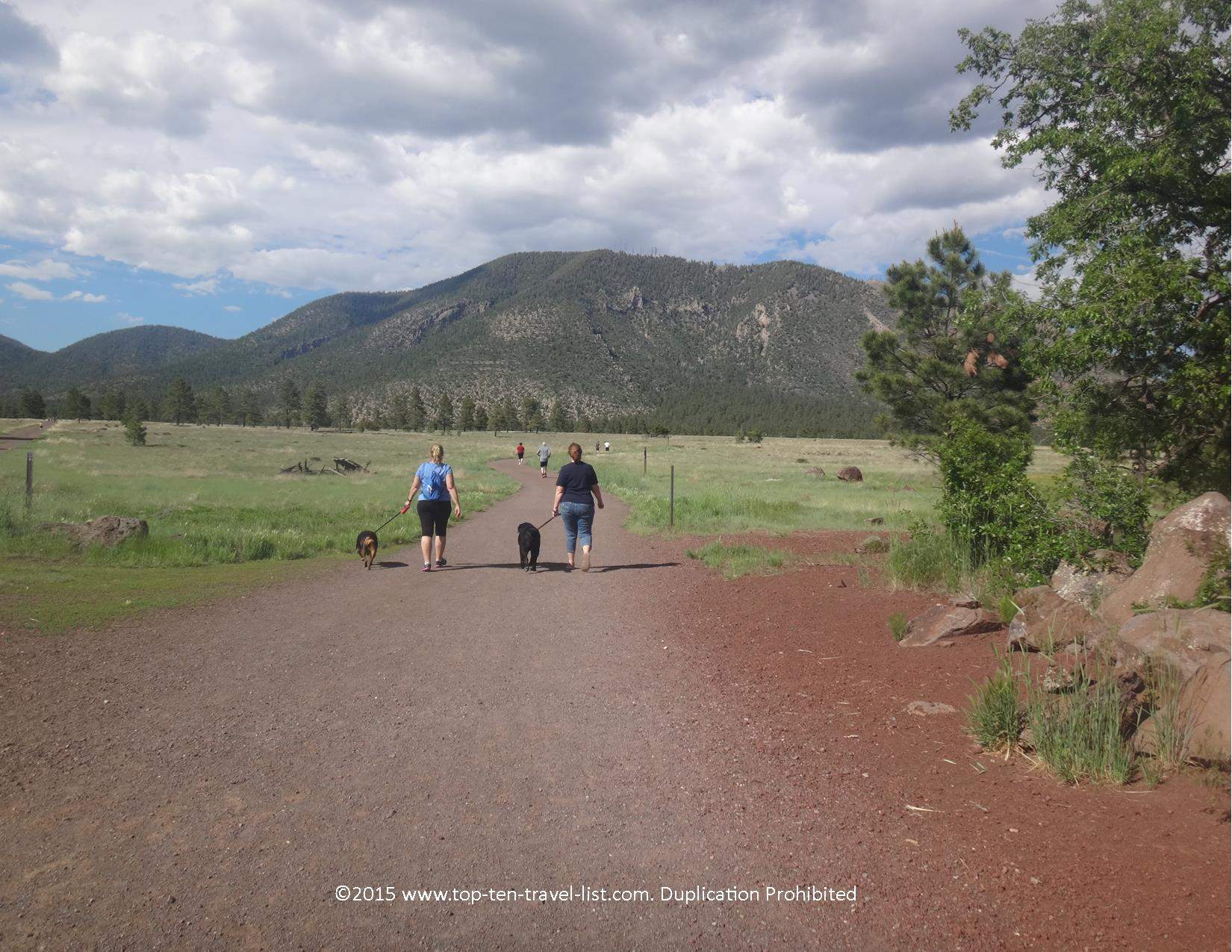 Buffalo Park is a nice easy 2 mile loop trail for everyone, featuring the best views in town of Mt. Elden and the San Francisco Peaks.