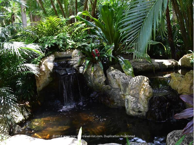 Waterfall at Sunken Gardens. 