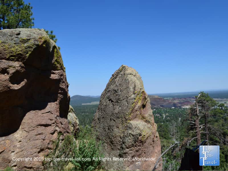 Cool rock formation on Fat Man's Loop hike in Flagstaff