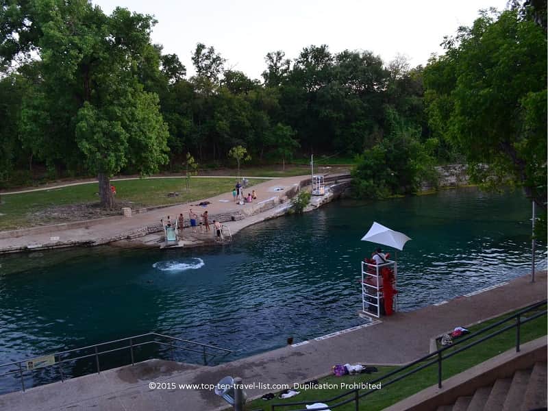 Barton Springs Pool in Austin, Texas