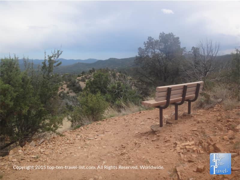 A bench on the Thumb Butte trail in Prescott