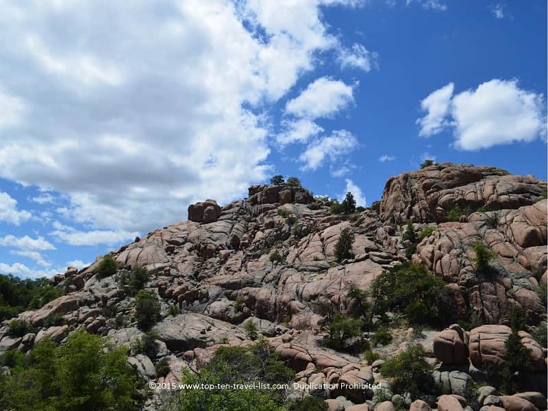 Boulders along the Peavine National Recreational trail in Prescott