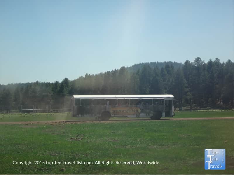 The Bearizona Wild Bus tour in Williams, Arizona
