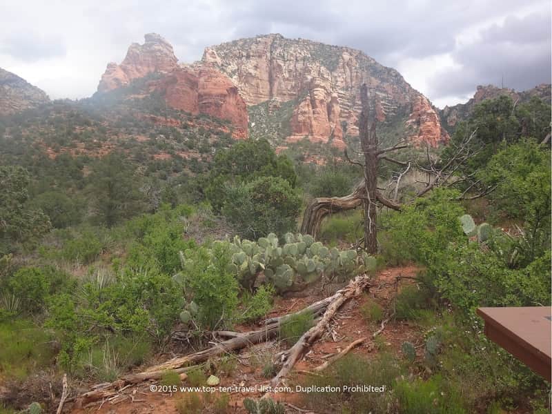 Colorful rock formations along the Chuckwagon Trail in Sedona