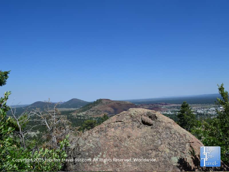 Scenic mountain view on Fatman's loop trail in Flagstaff