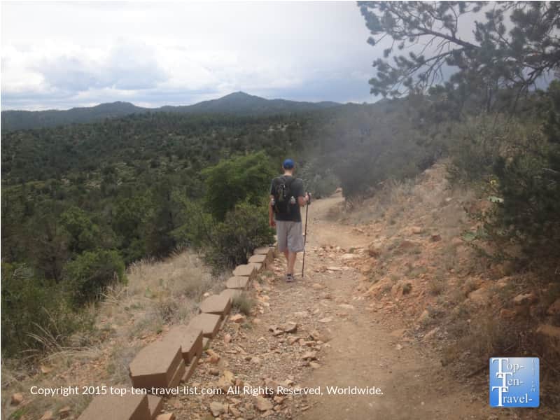 Downhill trek on the Thumb Butte trail in Prescott
