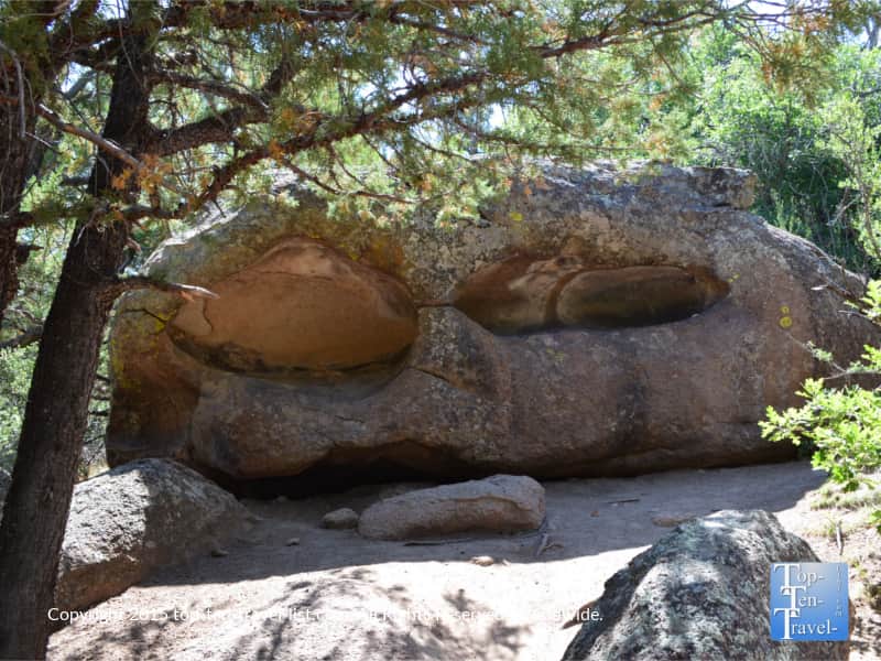 Unique rock on the Fatman's loop trail in Flagstaff, Arizona