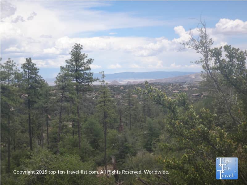 Mountain scenery along the Thumb Butte trail in Prescott