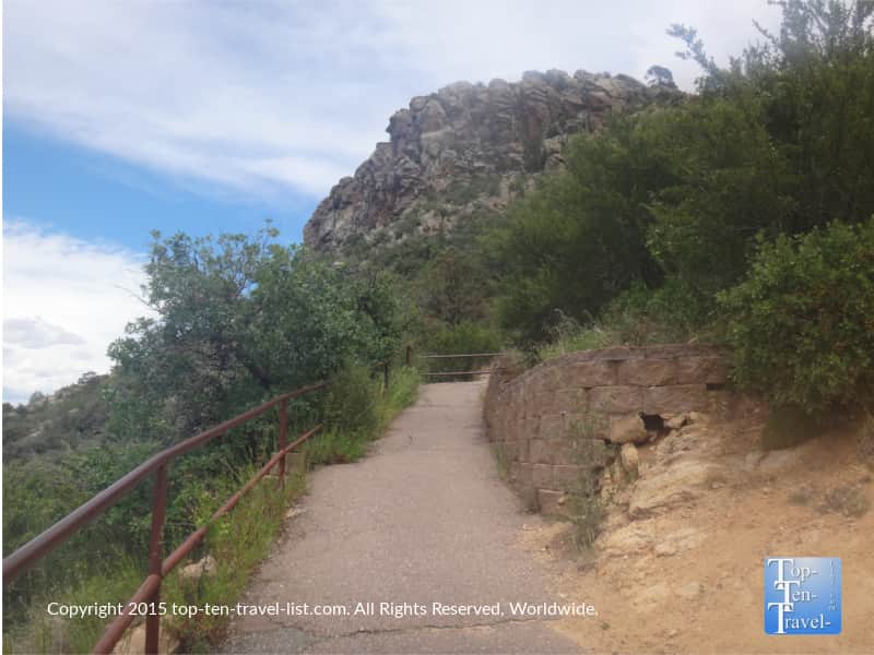 Uphill climb on path to Thumb Butte in Prescott