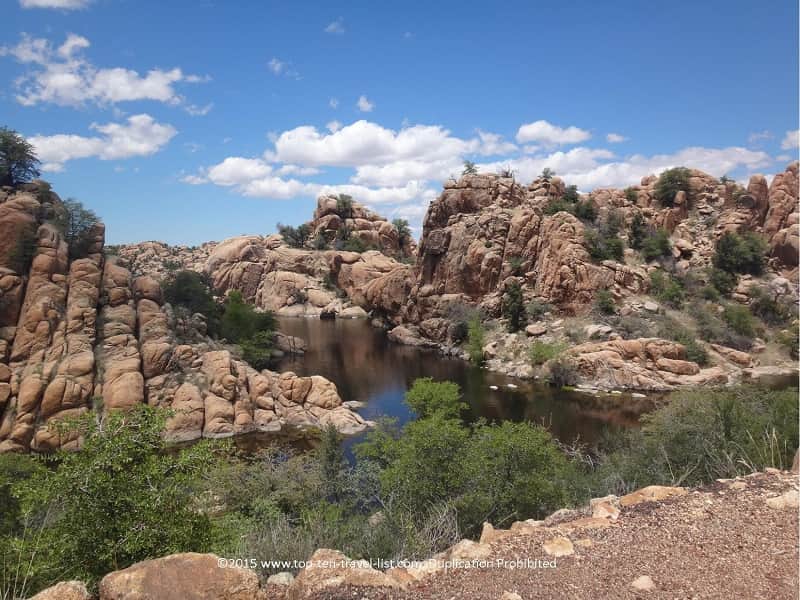 Pretty rock formations on the Peavine National Recreational Trail in Prescott