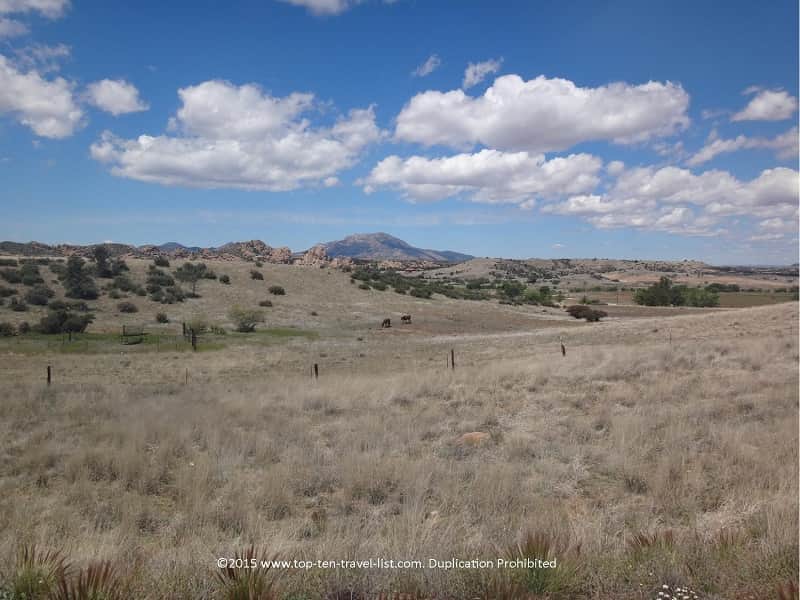 Mountain scenery along the Peavine National Recreational Trail in Prescott