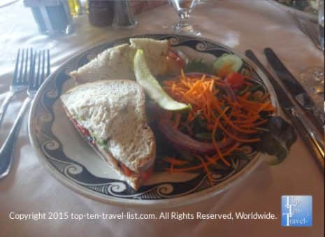 Veggie panini at El Tovar dining room