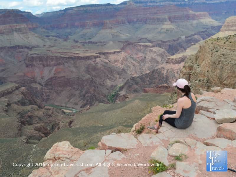 Views of the Colorado River via the South Kalibab trail at the Grand Canyon South Rim