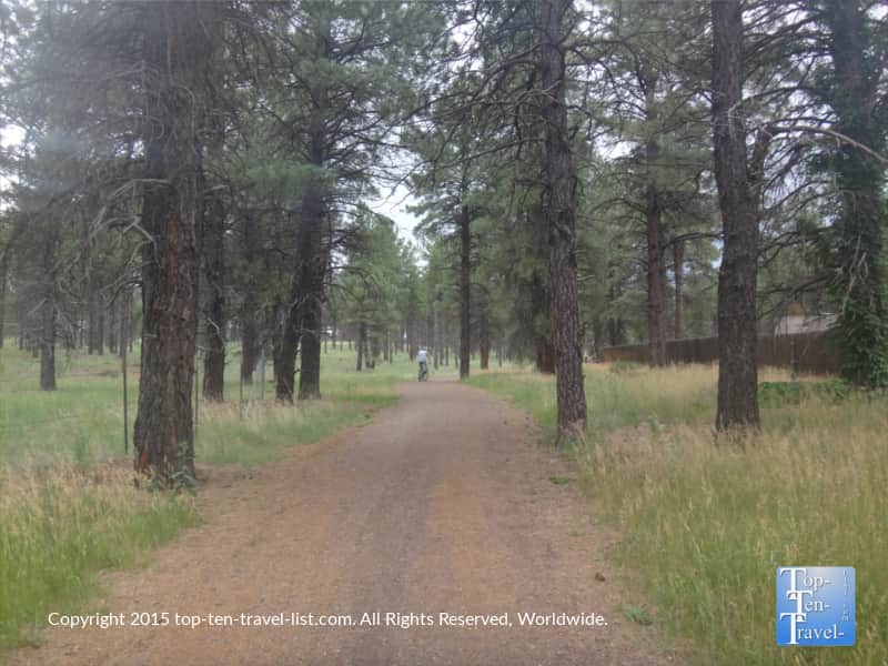 Biking the Urban Trail System at Fort Tuthill Park in Flagstaff, Arizona