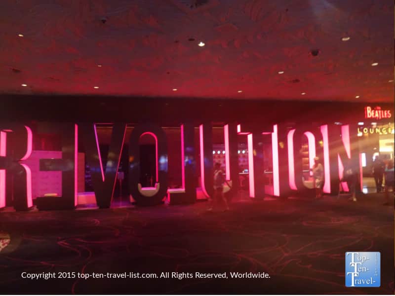 The Beatles themed bar, Revolution, at the Mirage Casino and Resort in Las Vegas, Nevada